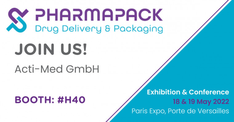 Besuchen Sie uns auf der Pharmapack 2022 in Paris